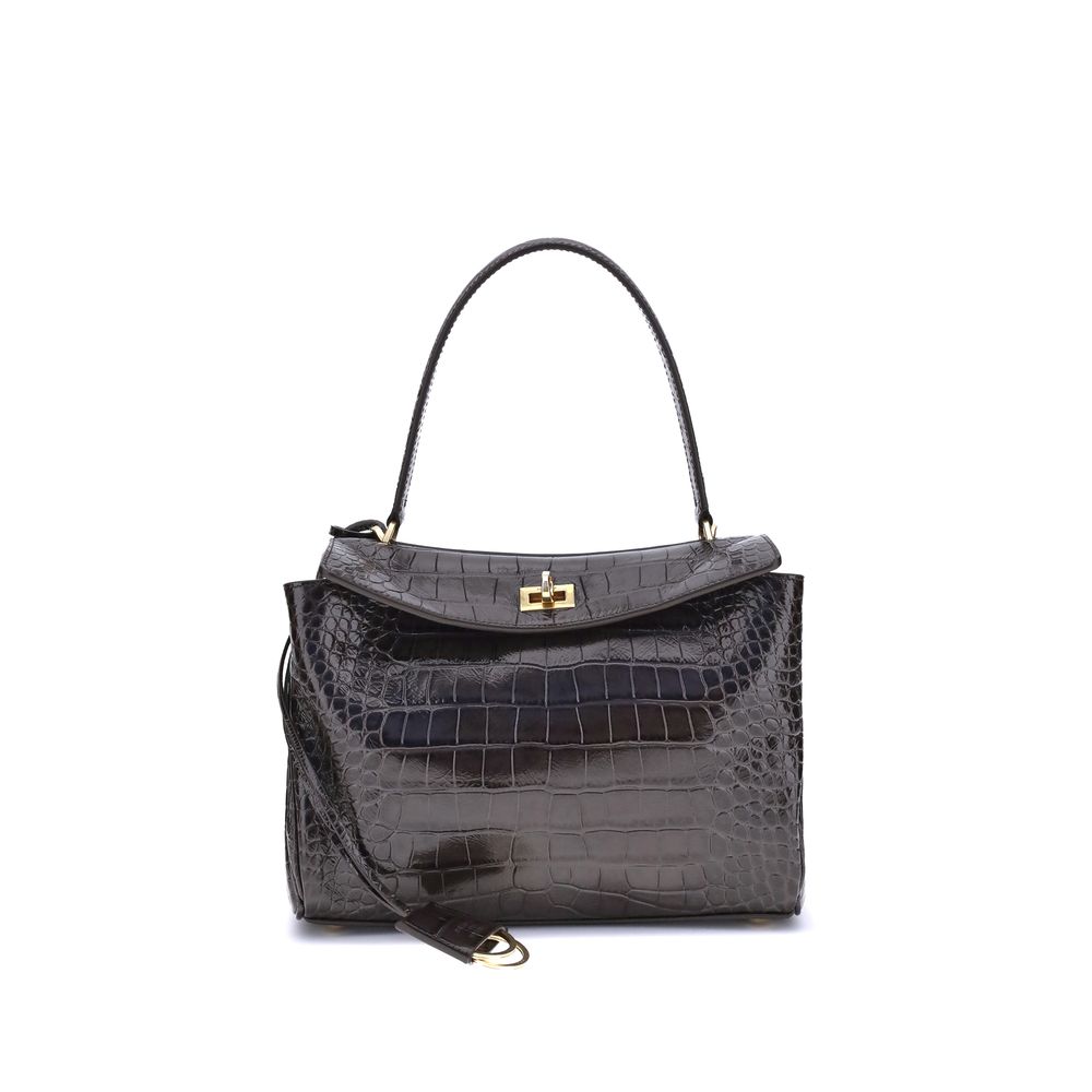 Balenciaga Schwarze Schultertasche aus Kalbshaut Bos Taurus